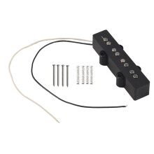 Pro Electric Bass Open Type Noiseless Bridge Pickup For 4 String Jazz Bass Jb Style,Black 92x18.3Mm