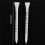50Pcs Professional  83Mm White  Wood Tees Accessories  Training Aids 3