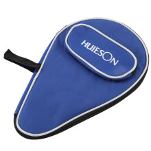 HUIESON Einteilige Professionelle Pong Huelle Abdeckung mit BäLle Tasche oder Tischtennis SchläGer SchläGer Tasche Oxford (Blau)