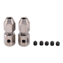2Pcs RC Boat Flexible Coupling CNC Stainless Steel Flex Collet Coupler,3.18X4Mm