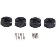 12 mm Kombinierer Rad Naben Sechskant Adapter Aus Aluminium Legierung für 144001 1/14 RC Auto Ersatz Teile, Schwarz