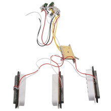 Electric Guitar Pickup Wiring Harness Prewired 5-Way  SSS Pickup for ST Electric Guitar White