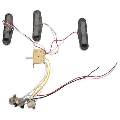 Elgitarr Pickup Ledningsnät Förkopplad 5-Vägs  SSS Pickup för ST Elgitarr Vit 1