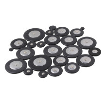 Juego de Almohadillas de Cuero Alto Sax de 25 Piezas Accesorios de Viento de Madera de SaxofóN Negro
