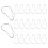 20Pcs Fishing Swivel Snapper Release Clip with Ring Offshore Planer Board Mast Downrigger 6