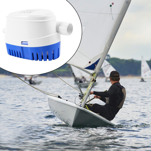Automatic Submersible Boat Bilge Water Pump 12V Auto with Float  Outlet 2