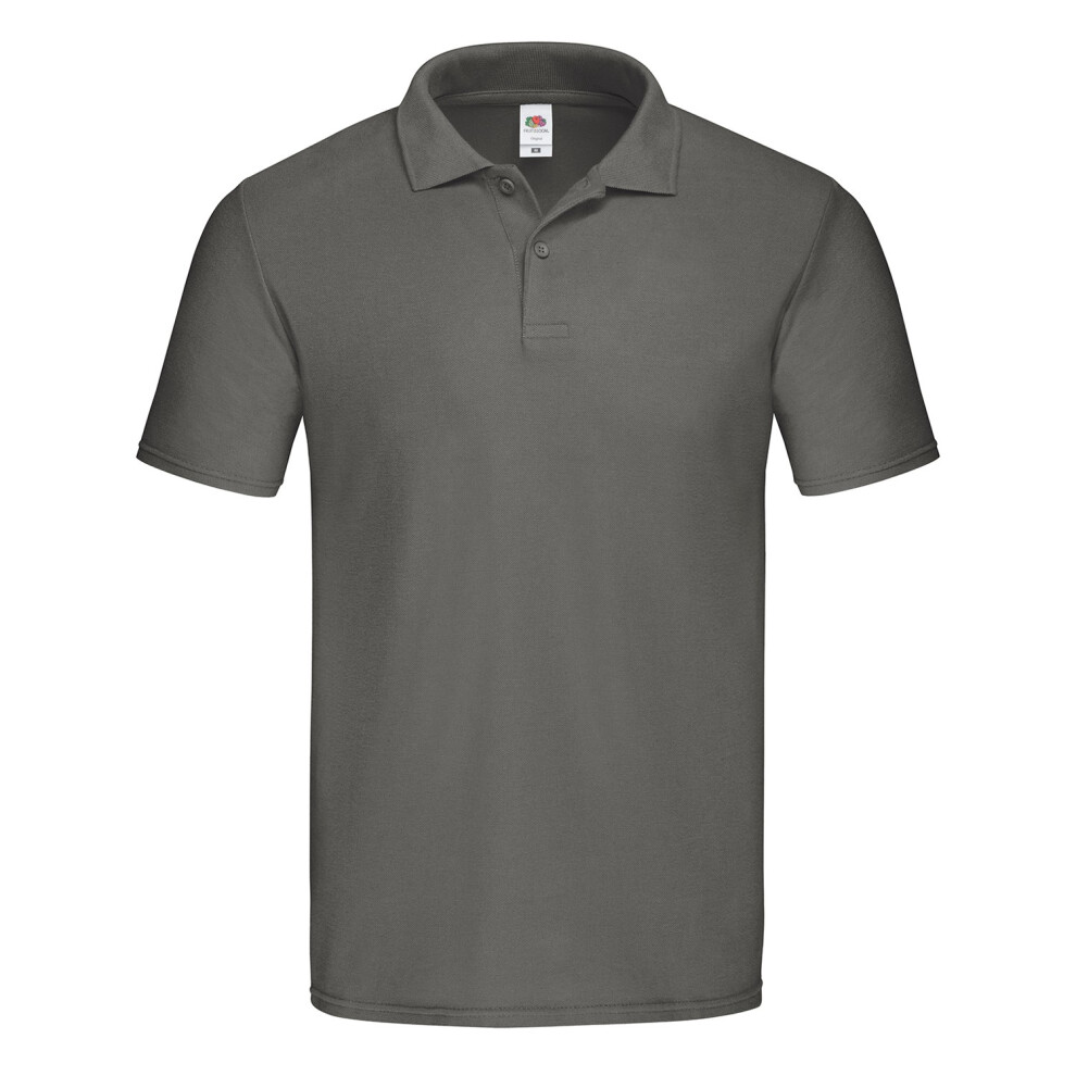 Fruit Of The Loom (S, Light Graphite) Mens Original Polo Shirt Multicoloured