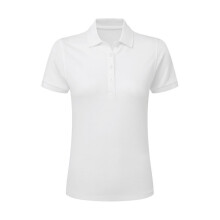 (S, White) SG Womens/Ladies Signature Stretch Tagless Polo Shirt