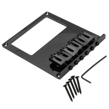 6 Selleta Tele Bridge Tailpiece Tele Humbucker TL Puente de Guitarra para para Guitarra Telecaster Negro