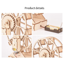 3D DIY Elektro Handwerk Riesenrad Puzzle Spiel Holz Modellbau Kits Wissenschaft Lernspielzeug für Kinder Geschenk