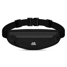 OUDU Unisex Sports Running Cycling Jogging Earphone Waist Belt Pack Bag Pouch Pocket-Black