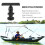 Mount with Fish Finder and Universal Mounting Plate Kayak Accessories 7