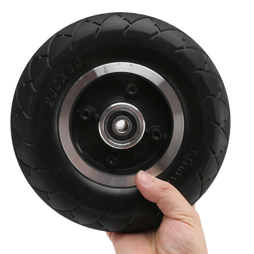 Pneu SóLido Sem Câmara à Prova de ExplosãO para Roda Dianteira de Scooter EléTrica de 8 Polegadas e Roda Traseira com Cinto 200X50 PeçAs de Pneu 2