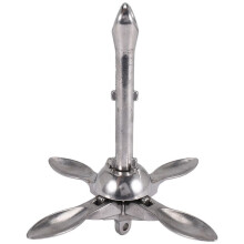 Inflatable Boat 316 Stainless Steel Iron Metal Anchor for Boat Kayak Dinghy Raft Fishing Boat Kayak 0.7Kg