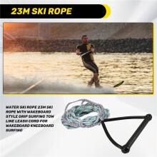 Waterskitouw 23M Skitouw met Wakeboard-Stijl Grip Surfen Sleeplijn Leash Cord voor Wakeboard Kneeboard-Surfen