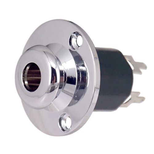 BasgitarrutgåNg IngåNg End Pin Jack-6.35 Akustisk Gitarr Equalizer EQ Preamp Socket 6.35Mm GitarrtillbehöR Silver 1