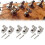 6 Electric Guitar Strings, Rollers, String Buckle Fixed Device for Fenders Strat Tele ST TL 5