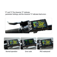 LCD-S866 Bicicleta EléCtrica Pantalla LCD una Color Instrumento 24V 36V 48V ModificacióN de Bicicleta EléCtrica, Conector una Prueba de Agua
