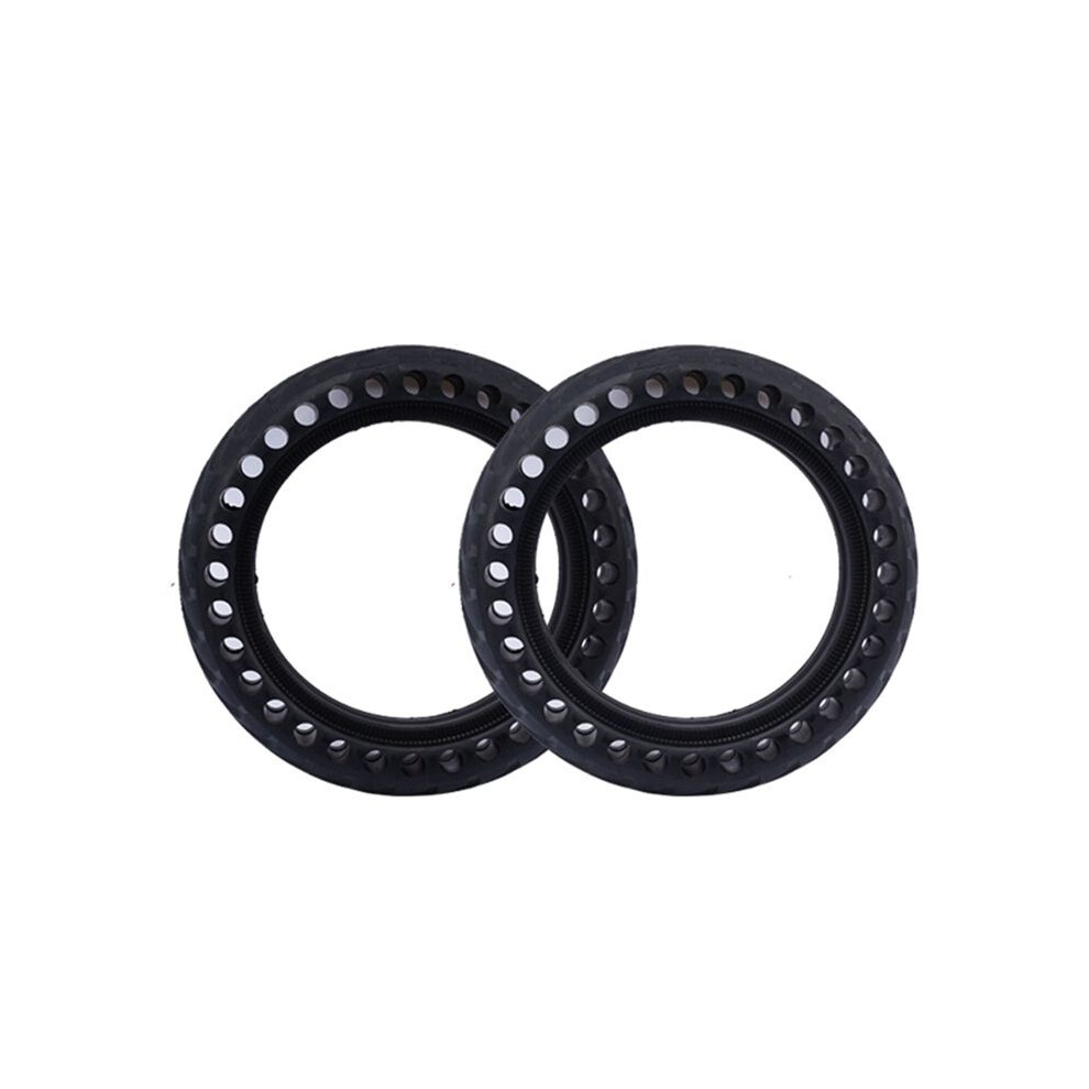 For M365 Electric Scooter Accessories 8.5 Inch Elastic Shock-Absorbing Non-Inflatable Solid Tires Light 4714202383699