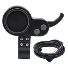 Compteur de Tableau de Bord Universel 36V 48V 52V 60V pour Accessoires de Scooter éLectrique (TêTe Ronde 6 Broches)