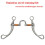 Snaffle Bits i Rostfritt StåL HäStbits Western Snaffle Bits för MunträNingsbits med Kopparport 5