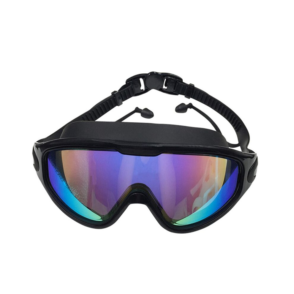 Swim Goggles Anti-Fog UV Protection No Leaking Wide View Pool Goggles for Adult Men Women Youth Teen over 15 Black