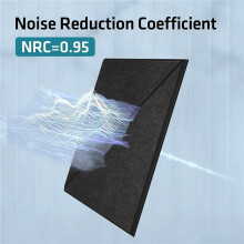 12 Pack Acoustic Panels, 12 X 12Inch Decorative Soundproofing Panels, Wall and Ceiling Acoustical Panels Black
