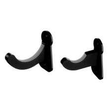 1 Par de Suporte AcríLico de Parede para Beisebol, ExibiçãO de Tacos de Beisebol, Rack de ColeçãO de BastõEs de Softball, Preto