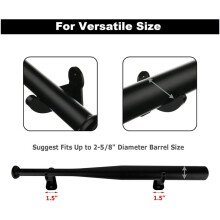 1 Pair Acrylic Baseball Wall Mounted Holder Baseball Bat Display Softball Bats Rack Collection Bracket Black