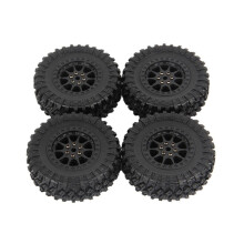 4 Ruedas de NeumáTicos de 70 mm para MN D90 D99S MN-90 MN91 MN98 MN99S WPL C14 C24 C34 B14 B24 RC Piezas de ActualizacióN de Coche, Negro