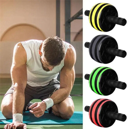Ab Wheel Roller Workout Roller Wheel with Knee Abdominal Exercise Equipment for Home Gym Training Core Muscles,B 1