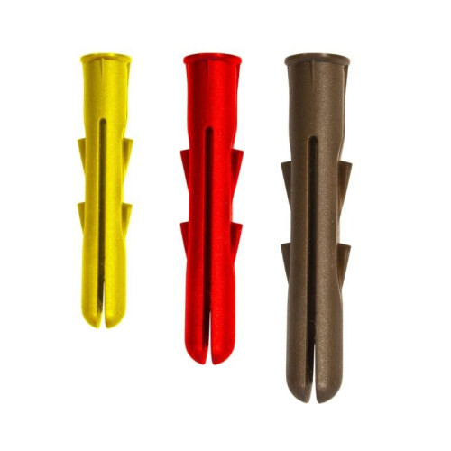 Securfix Plastic Wall Plugs Set (Pack of 120)