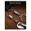 Titanium Alloy Keychain Spring Lock Car  Universal Rotating Ring Tool Key Accessories 5