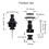 Guitar Strap Locks,Quick Release Strap Lock Retainer System,Guitar Strap Lock for Electric,Bass,Acoustic Guitar A 9
