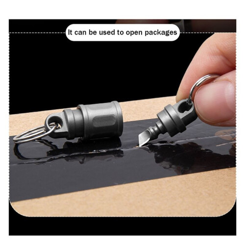 Titanium Alloy Keychain Spring Lock Car  Universal Rotating Ring Tool Key Accessories 2