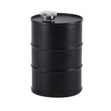 750Ml Wine Pot Stainless Steel Hip Flask Sake Cup Cylindrical Portable for Travel for Outdoor Camping Black