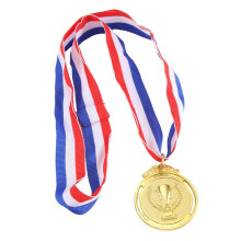Metal Award Medals with Neck Ribbon Gold Silver Bronze Style for Sports Academics or Any Competition