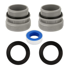 Adaptateur de Tuyau de Piscine 1 1/4 Pouce Ă 1 1/2 Pouce, Convertissant les Pompes de Piscine, les Filtres, les Pompes Ă Chaleur en Tuyau de 1 1/2