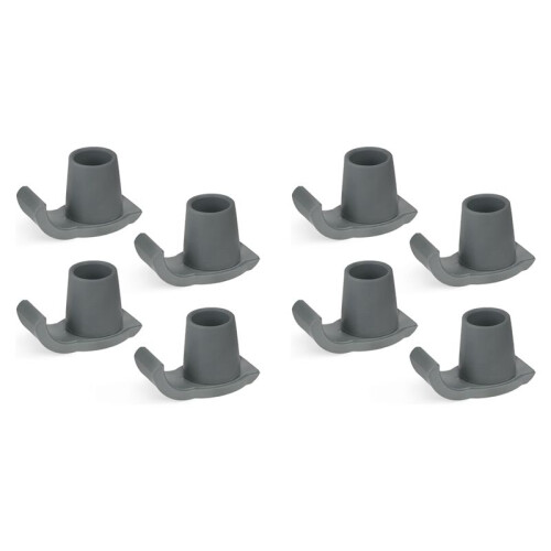 8 Pcs Walker Ski Glider Replacement Kit - Anti-Slip Plastic Walking Aid Accessory 1