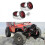 Jantes de Roda Beadlock de 2,2 Polegadas em Liga Resistente para 1:10 RC Crawler SCX10 -4 4 Unidades Vermelho 3
