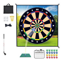-Chipping-Spielmatte, -Chipping-Spiele-Set, -Score-Darts-Spielmatte für Drinnen und Draußen, Hinterhof für Familie und Freunde
