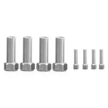 RC Brass Spacers Wheel Hex Hub Extenders for TRX4 TRX6 Wheels Extension Hex Drive Adapter(+15mm Thickness)