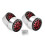 Jantes de Roda Beadlock de 2,2 Polegadas em Liga Resistente para 1:10 RC Crawler SCX10 -4 4 Unidades Vermelho 2