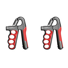 Adjustable Electronic Counting Hand Grip Strengthener for Men Women Adult Muscle Recovery Fitness Red