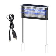 Solar Electric Bug Zapper For Mosquito And Repellent,Easy-To-Clean, Mosquito Repellent For Outdoors Party HL-913