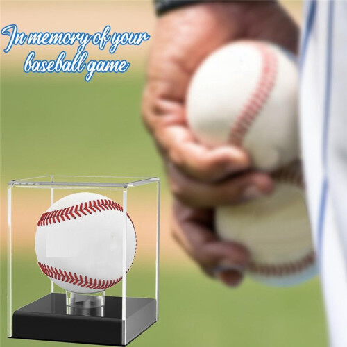 Baseball Display Case,Acrylic UV Protected Acrylic Baseball Display Square for Autographed Baseball,Memorabilia Baseball 1