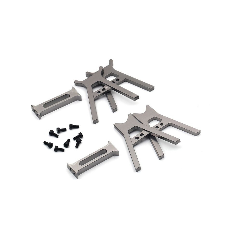 Aluminium Alloy Rc Car Jack Stands Kit For 1/18 1/24 Rc Crawler Scx24 Ax24 Trx4m Fcx24 6033239792389