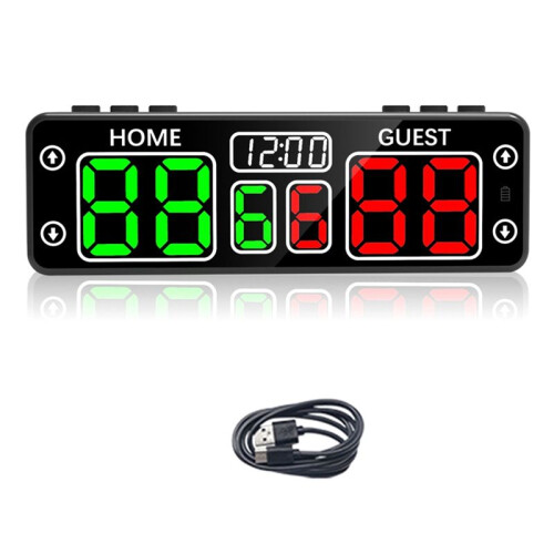 Digital Scoreboard with Countdown Timer, LED Scoreboard ,Electronic Scoreboard for Referee Scoreboards & Timer 1