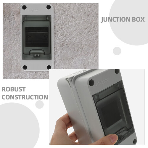 2Pièces Boîte De Jonction Étanche En Plastique Pour Protection Circuit 2