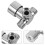2Pièces Valve Mélangeuse Eau Chaude Froide Aluminium Durable Argent 11